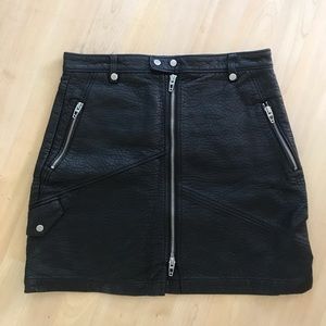 Blank NYC Faux Leather Mini Skirt